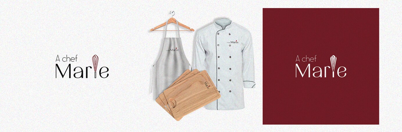 Identidade visual criada para a chef Marie Anne Bauer